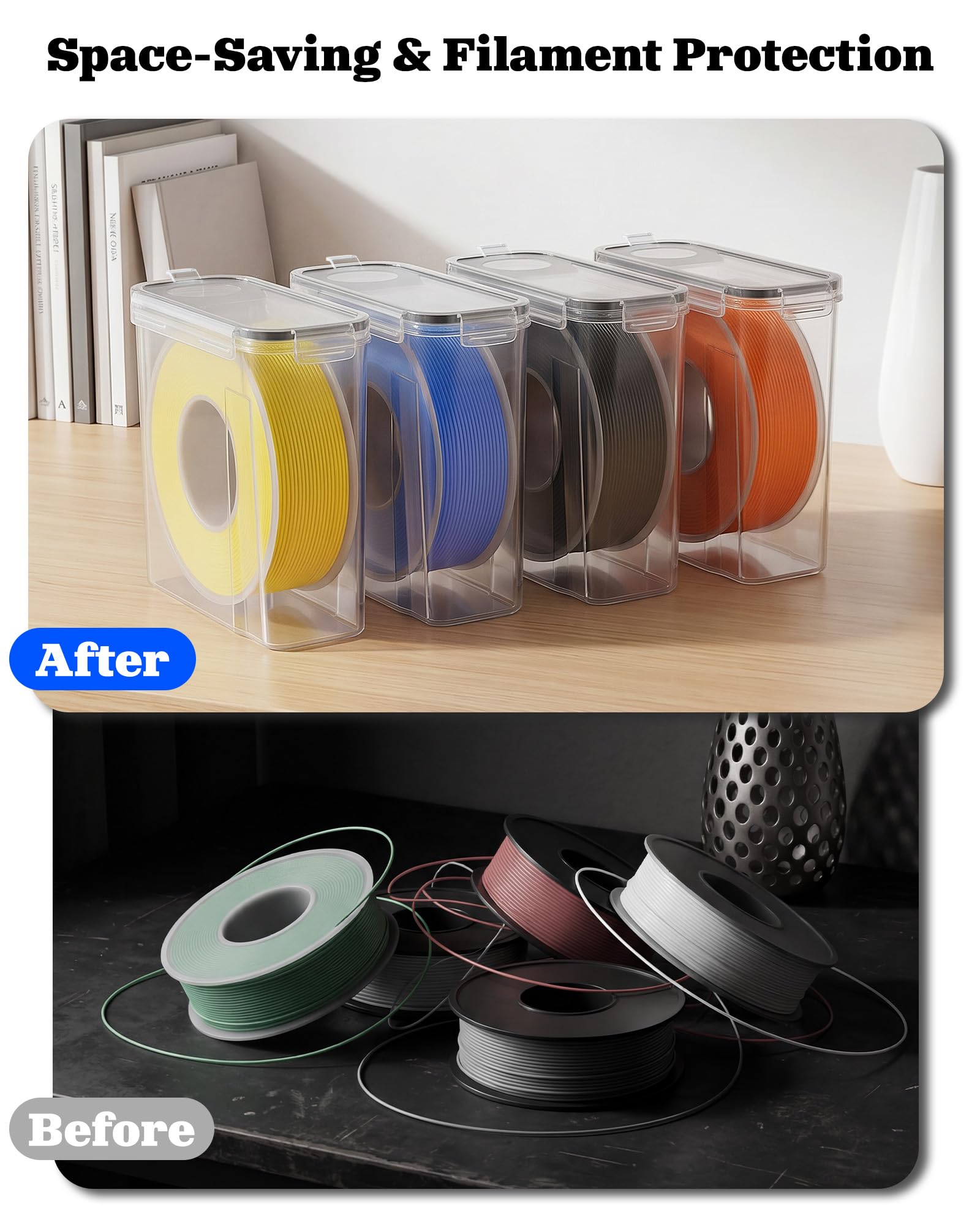 Amazon.co.jp: フィラメント収納ボックス 6個パック - 気密3D